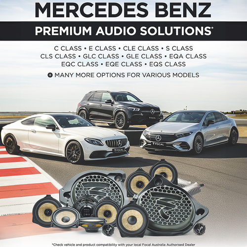 Focal Amplifier & Speakers To Suit Mercedes Benz Plug & Play Packs