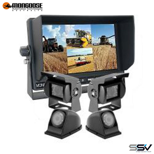 Mongoose MQ74A 7" AHD 1080P QUAD Monitor 4 Camera Input