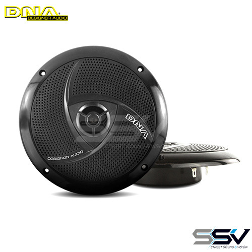 DNA MS650B 6.5in Slimline Marine Speaker Black 1 Pr
