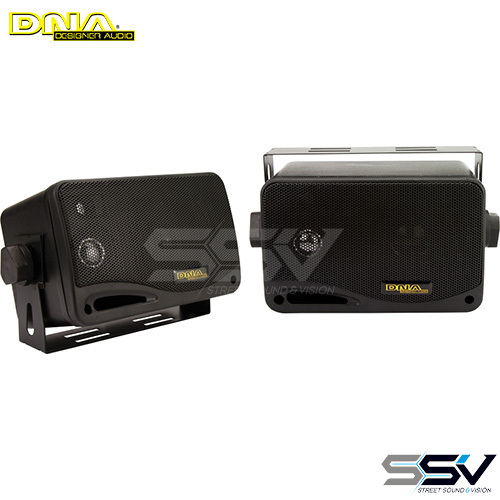 DNA MSB300B Marine Speaker Box Black 1 Pair