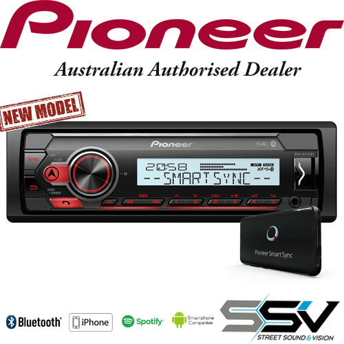 Pioneer MVH-MS410BT Marine Digital Receiver with enhanced Audio Functions, Pioneer Smart Sync App Compatibility and Built-in Bluetooth®