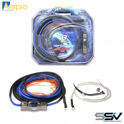 Aerpro MX08 maxcor 8awg amp power install kit