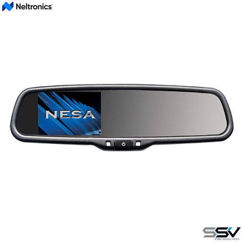 Neltronics NSR-43LAD Auto-Dimming Rear View Mirror with 4.3? Screen 