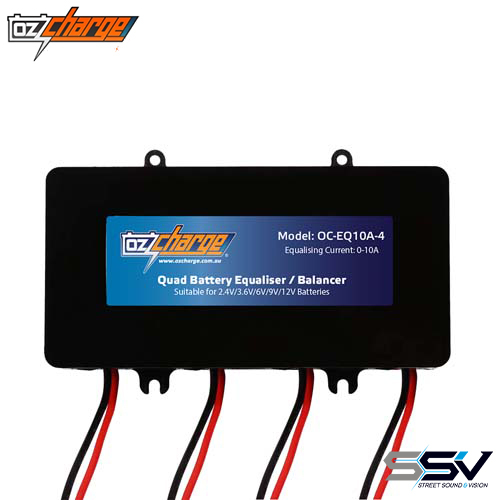 OZ Charge OC-EQ10A-4 6V / 12V 10A - 4 Channel Battery Equaliser Module