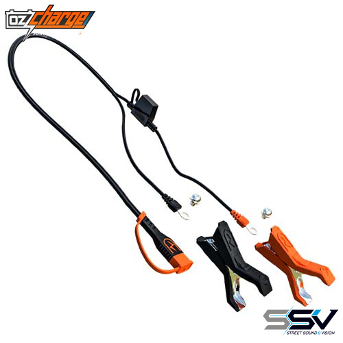 OZ Charge OC-PROCC-6 Crocodile Clip Harness / detachable ring terminal harness (0.8A to 6A)