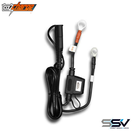 OZ Charge OC-RT900-2A Ring Terminal Harness (Suit 900mA / 1 / 1.5 / 2 Amp Chargers)