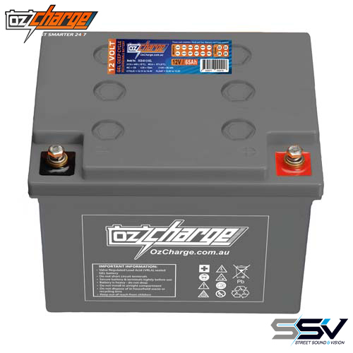 OZ Charge OCB-65-12-GEL 12V 65Ah GEL Deep-Cycle Battery