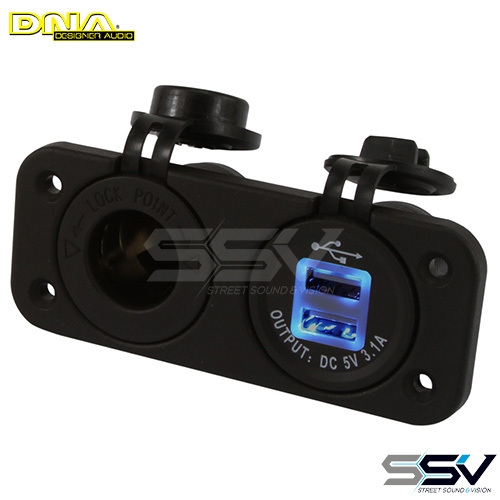 DNA PA201 Heavy Duty Twin Access & Dual USB Sckts