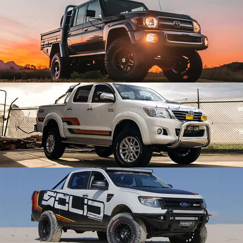 PACK 1 - 4x4 Dual Cab Floor Pan + Doors Pack Stage1 To Suit 70 Series LC, Ford Ranger, Hilux, Triton, Narava, D-Max, Amarok, Rodeo, Colorado