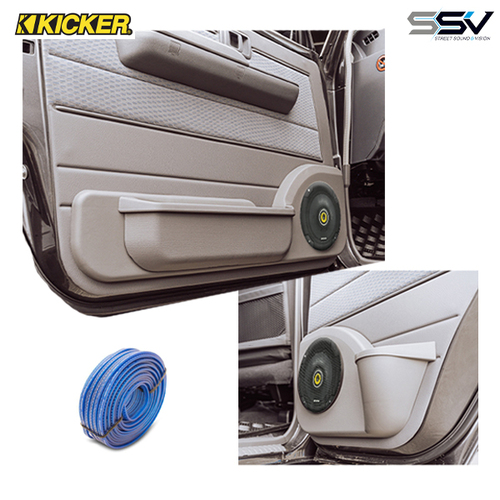 kicker Audio Pack To Suit 70 Series Dual Cab Land Cruiser With 6.5" Speakers & Door Pods