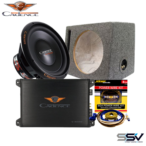 Cadence Car Audio Amp & Sub Pack Q3001D | CV12D2 | ASC512SP | STK8
