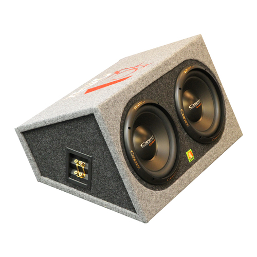 Pair of 10" CV Series Dual Car Subwoofers in a Double Sealed Enclosure To Suit Car Audio