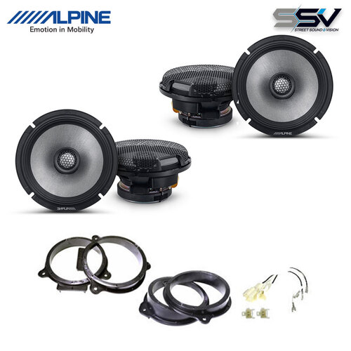 Alpine R2-S65 Next-Generation 6-1/2″ Front & Rear Speaker with spacers to suit Ford FG