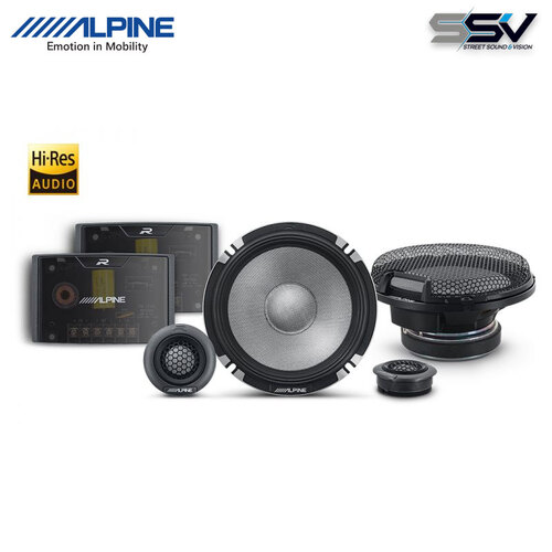 ALPINE  R2-S652 Next-Generation 6-1/2” (16.5cm)  2-Way Component PRO Edition Speakers