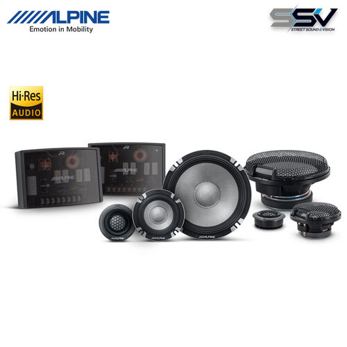 Alpine R2-S653 Next-Generation 6-1/2” (16.5cm)  3-Way Component PRO Edition Speakers