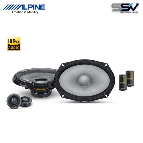 Alpine R2-S69C Next-Generation 6×9” (16 x 24cm) Component 2-Way R-Series Speakers
