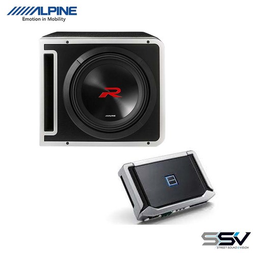 Alpine R2-SB12V Subwoofer & Alpine X-A90M Amplifier Sub & Amp package