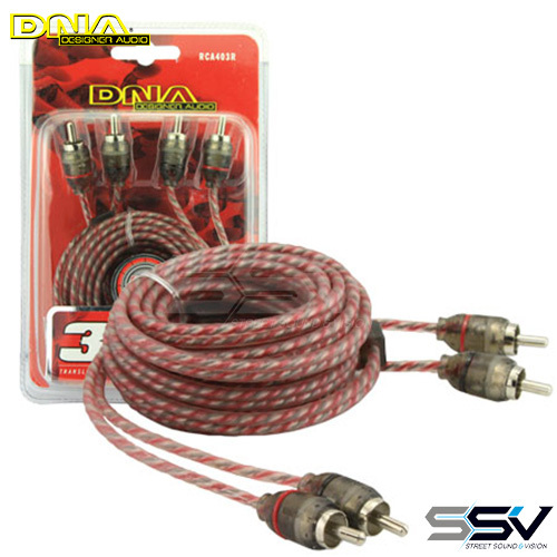 DNA RCA403R 3.0 Mtr 2 To 2 RCA Pro Spec Cable - Red