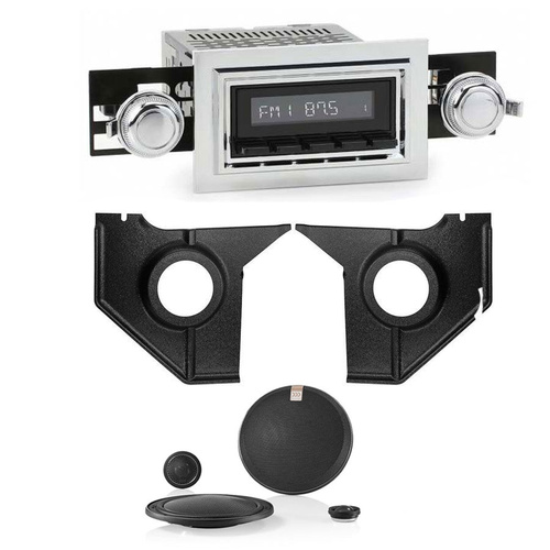 RetroSound To Suit Ford Mustang 1974-1986 with Morel Speakers & kick panels