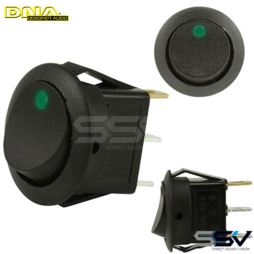 DNA RS16G Rocker Switch On/Off - Green