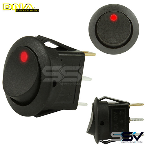 DNA RS16R Rocker Switch On/Off - Red
