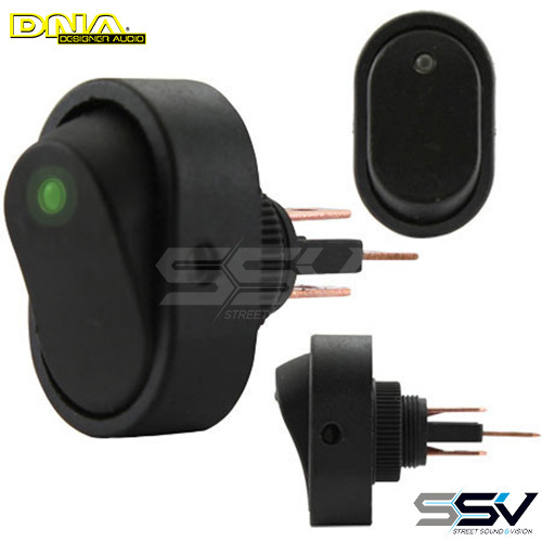 DNA RS30G Rocker Switch On/Off - Green