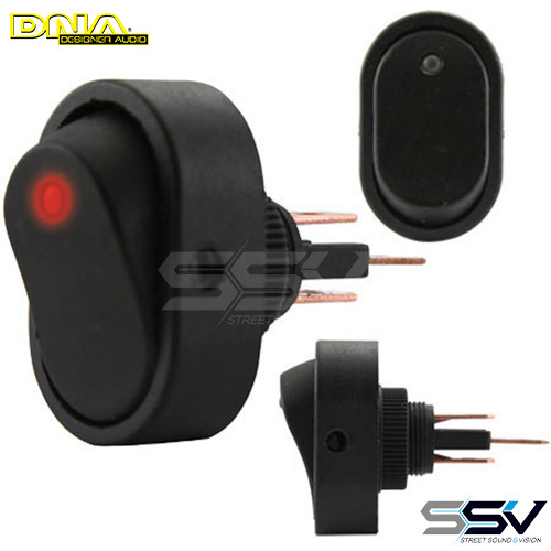 DNA RS30R Rocker Switch On/Off - Red