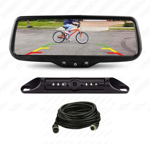 Premium OEM Style 7.9 Inch Replacement Mirror with AHD License Plate Camera