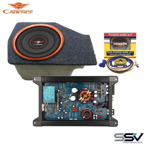 Cadence Subwoofer with Fibreglass Stealth Box to suit Ford Ranger & Mazda BT50 Dual Cab