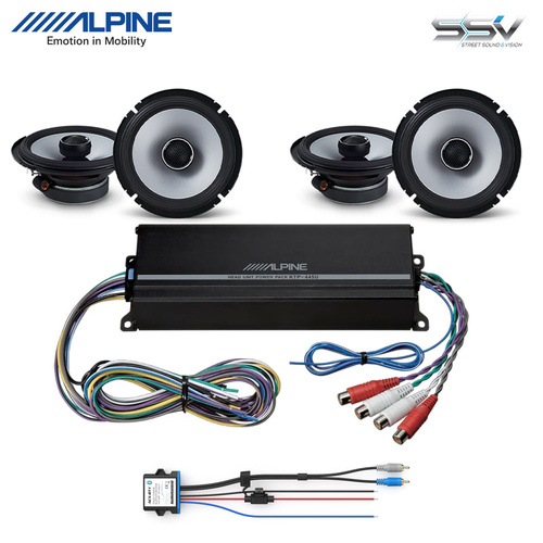 Instantly Upgrade Your Ride's Sound with this Bluetooth streaming, speaker & amp bundle.