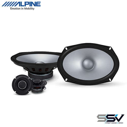 Alpine S2-S69C Component 6×9 Inch Speakers + 3″ Coaxial Hi-Res Audio Tweeters