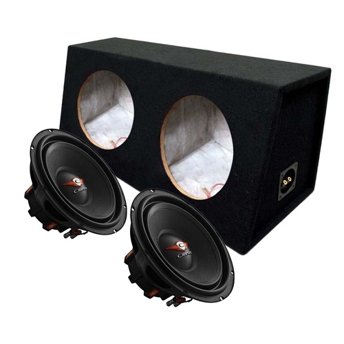Cadence S1W10D4.v2 Subwoofers with DNA 10in Double Subwoofer Box SB10D