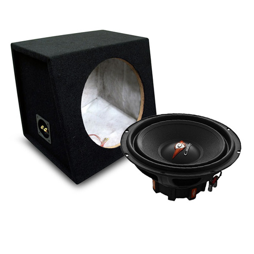 DNA CAR AUDIO 10 Inch Subwoofer Box Enclosure & Cadence Acoustics 10" Subwoofer Bundle