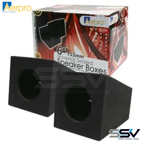 Aerpro SB60A Sealed 6 152mm speaker boxes