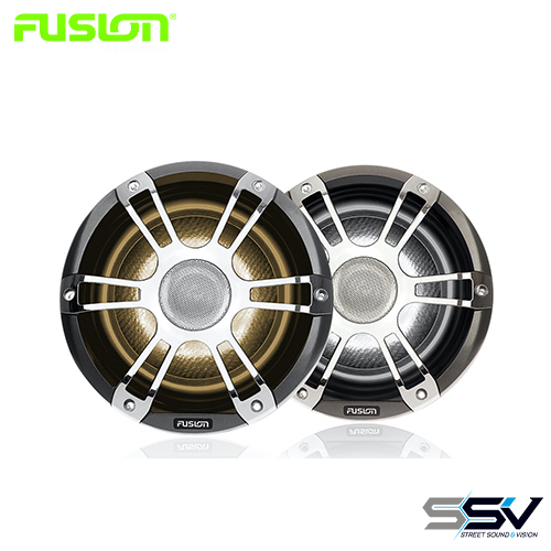 Fusion SG-FL652SPC  Signature Series 3 6.5" 230-Watt Sports Chrome Marine Speakers with CRGBW