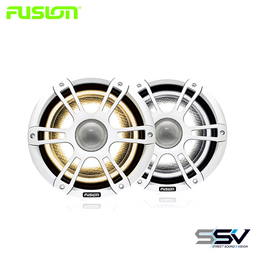 Fusion® Signature Series 3i Marine Coaxial Speakers 6.5" 230-watt CRGBW Coaxial Sports White Marine Speakers (Pair)