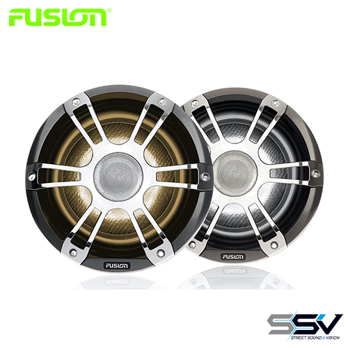 Fusion SG-FL772SPC Signature Series 3 7.7" 280-Watt Sports Chrome Marine Speakers with CRGBW