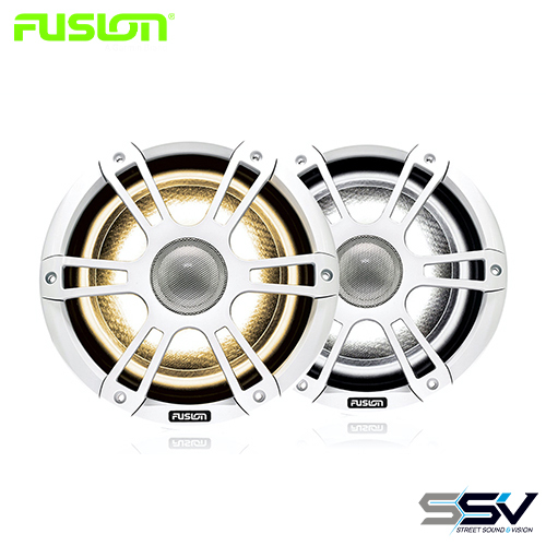 Fusion SG-FL772SPW Signature Series 3 7.7" 280-Watt Sports White Marine Speakers with CRGBW