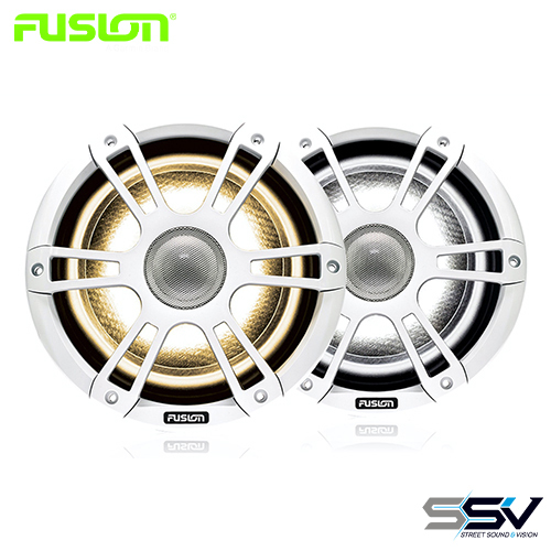 Fusion SG-FL882SPW  Signature Series 3 8.8" 330-Watt Sports White Marine Speakers with CRGBW
