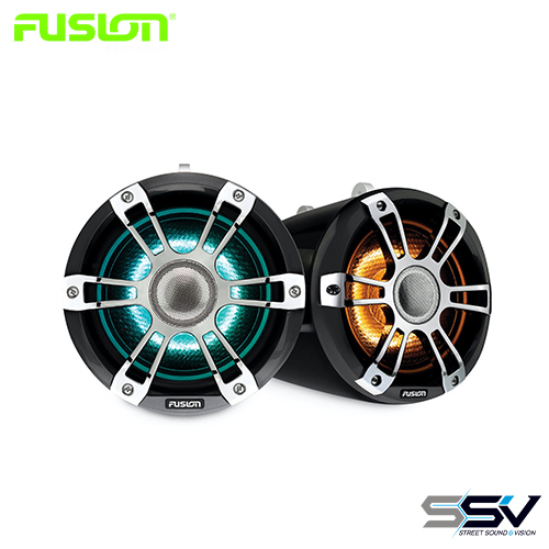 Fusion SG-FLT652SPC  Signature Series 3 6.5" Sports Chrome Marine Wake Tower Speakers with CRGBW