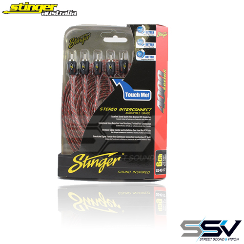 Stinger 4000 Series 6 Channel 17ft RCA Lead