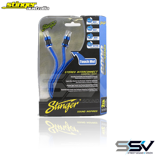 Stinger 6000 Series 2 Channel 3ft RCA Lead