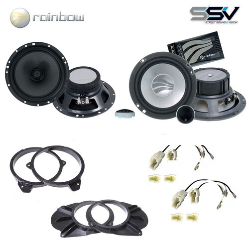 Rainbow Front & Rear speaker pack to suit Holden VE