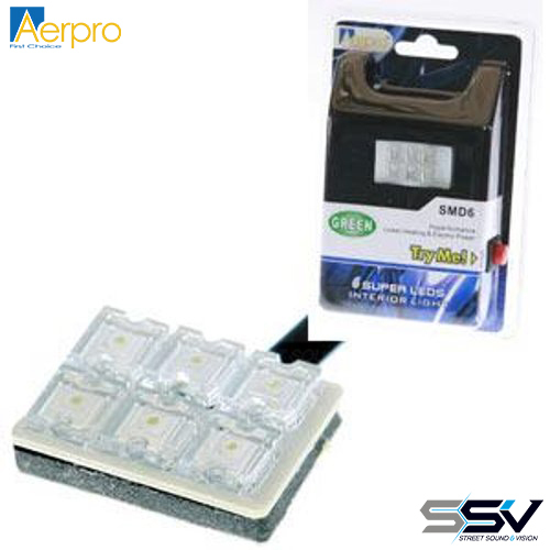 Aerpro SMD6G 6 x Super LED Lamp Green