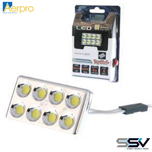 Aerpro SMD83G 8 x SMD LED Interior Lamp Green