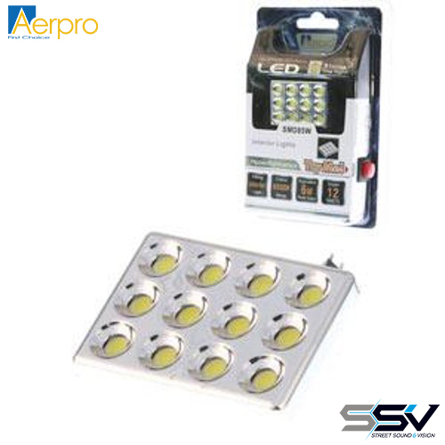 Aerpro SMD85W 12 x SMD LED Interior Lamp White