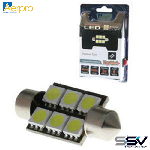 Aerpro SMD93G 6 x SMD LED 36mm Festoon Green
