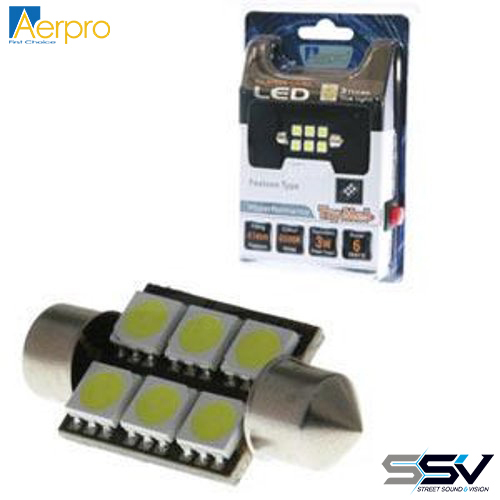 Aerpro SMD94G 6 x SMD LED 41mm Festoon Green