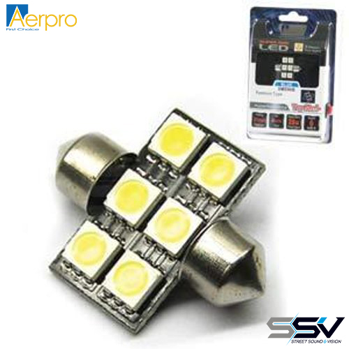 Aerpro SMD96B 6 x SMD LED 31mm Festoon Blue