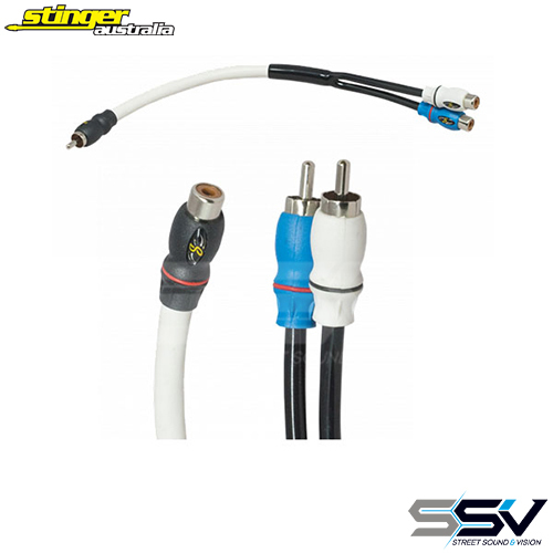 Stinger PowerSports Male Y Splitter RCA Lead